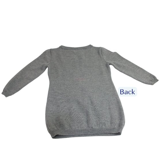 Proenza Schouler Tweed Gray Wool Three Quarter Sleeve Sweater Size Small - Picture 4 of 7